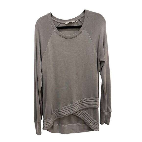Athleta Tops - Athleta Criss-Cross Sweatshirt Slate Gray Size Medium